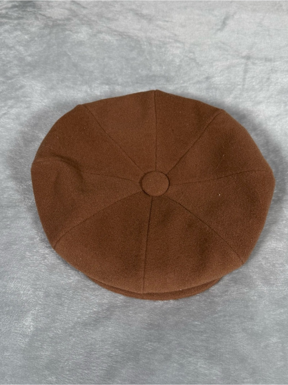 Vintage Dobbs Newsboy Flat Cap Mens Large Made In USA Brown 90s
